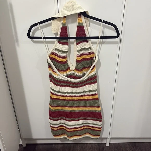 Striped Halter Knit Top - Picture 5 of 5